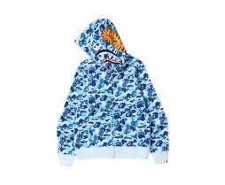 BAPE ABC Camo Shark Full Zip Hoodie Blue